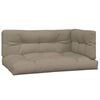 vidaXL Pallet Sofa Set Taupe Solid Acacia wood Large Modular