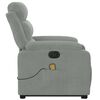 vidaXL Electric Stand Up Massage Recliner Chair Light grey