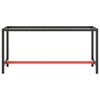 vidaXL Work Bench Frame Matte Black Powder-coated metal Medium Durable