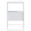 vidaXL Side Table White 21.7"x14.2"x23.4" Engineered Wood