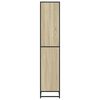 vidaXL Bookcase Sonoma oak Engineered wood, Metal Tall Bookcase
