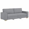 vidaXL Sofa 3 pcs Light Grey Linen-blend Fabric