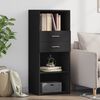 vidaXL Highboard Black Engineered wood Medium Highboard Rectangular