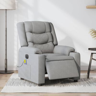 Grey recliner chair placed in a living room setting