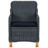vidaXL Garden Lounge Set Dark grey and black