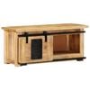 vidaXL TV Cabinet Natural Mango Wood Solid Mango Wood Sliding Components