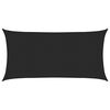 vidaXL Sunshade Sail 1.75 oz/ft² Black 13.1x23.0' HDPE