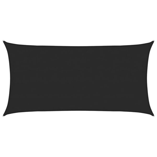 vidaXL Sunshade Sail 1.75 oz/ft² Black 13.1x23.0' HDPE