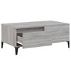vidaXL Coffee Table Grey sonoma Engineered wood, metal Small