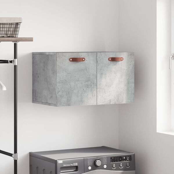 vidaXL Wall Cabinet Concrete grey Engineered wood Medium Wall Cabinet