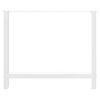 vidaXL Coffee Table Leg Set of 2 White Powder-coated steel