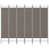 vidaXL 6-Panel Room Divider Anthracite 94.5"x78.7" Fabric