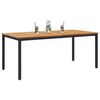 vidaXL Outdoor Tables natural and black 70.9" x 35.4" x 29.5