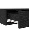 vidaXL Bed Drawers Black Oak 35.43 x 14.37 x 6.50 in Engineered Wood