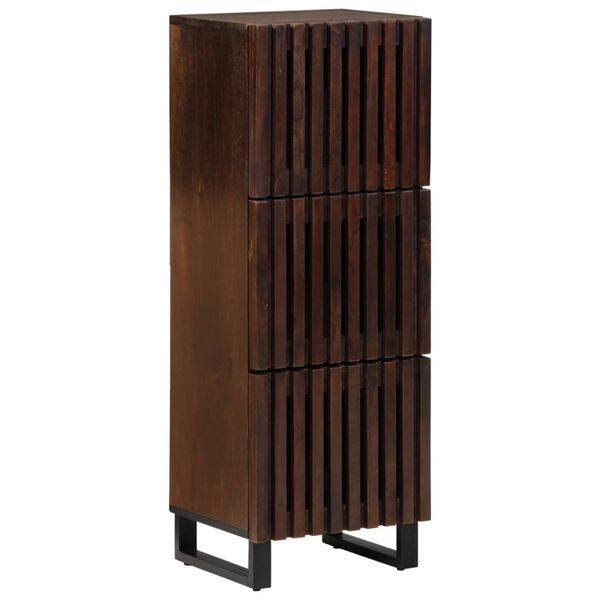 vidaXL Highboard Brown Solid mango wood, steel Highboard Rectangular