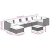 vidaXL Garden Lounge Set Black