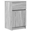 vidaXL Bedside Cabinet Set of 2 Grey Sonoma Engineered wood Medium