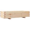 vidaXL Garden Planter Natural wood Solid pinewood 43.3 x 15.7 x 10.4 in