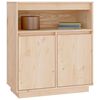 vidaXL Sideboard Natural Wood Solid pine wood (untreated) Medium Cabinet