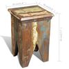 vidaXL Vintage Stool Multicolor Reclaimed solid wood Compact