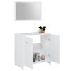 vidaXL Bathroom Furniture Set White Engineered wood Standard