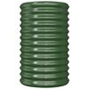 vidaXL Garden Planter Green Powder-coated steel Large Storage
