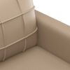 vidaXL Sofa Chair Cappuccino Faux Leather, Metal, Foam Single Modular