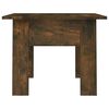 vidaXL Coffee Table Smoked Oak Engineered Wood 21.7x21.7x16.5 in