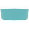 vidaXL Luxury Wash Basin with Overflow Matt Light Green 14.2x5.1" Ceramic