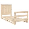 vidaXL Bed Frame Pine Solid Pine Wood Twin Sturdy Bed Frame