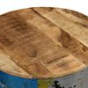 vidaXL Coffee Table Set of 2 Multicolor Solid mango wood, old tin sheet