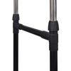 vidaXL Clothes Rack Set of 2 Black, Silver Stainless Steel, PP Plastic