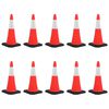 vidaXL Reflective Traffic Cones with Heavy Bases 10 pcs 29.5 "
