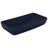 vidaXL Luxury Basin Rectangular Matt Dark Blue 28.0x15.0" Ceramic