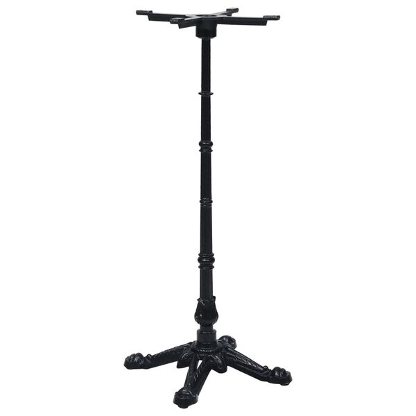 vidaXL Bistro Table Leg Black Cast Iron Medium Industrial