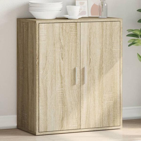 vidaXL Sideboard Sonoma Oak Engineered Wood Medium Sideboard