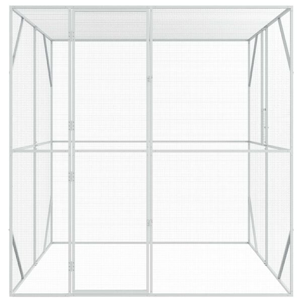 vidaXL Bird Cage Anthracite 209 x 202 x 214 cm Galvanized steel