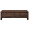 vidaXL Monitor Stand with Drawers Brown Oak 19.7x10.6x5.9" Engineered Wood