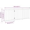 vidaXL Dog Gate Foldable 3 Panels 59.1 " Solid Wood Fir