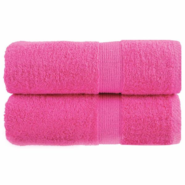 vidaXL Soap Towel Set of 2 Pink 100% Cotton 11.8 x 11.8 in Soap Towel