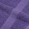 vidaXL Sauna Towel Set of 4 Purple 100% Ring-Spun Cotton 31.5 x 78.7 in