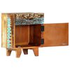 vidaXL Bed Cabinet Multicolor Solid reclaimed wood 19.7 in Drawers