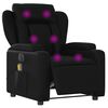 vidaXL Electric Massage Recliner Chair Black Faux Leather