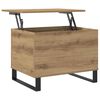 vidaXL Coffee Table Artisan Oak Engineered wood, metal Small Storage