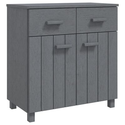 vidaXL Sideboard HAMAR Dark Gray 31.1"x15.7"x31.5" Solid Wood Pine