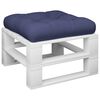 vidaXL Pallet Cushion Navy blue 100% polyester 23.6 x 23.6 in