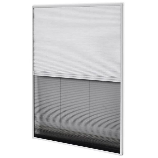 vidaXL Plisse Insect Screen for Window Aluminum 31.5"x39.4" with Shade