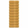 vidaXL Soap Towel Set of 10 Gold 100% Cotton 11.8 x 11.8 in Soap Towel