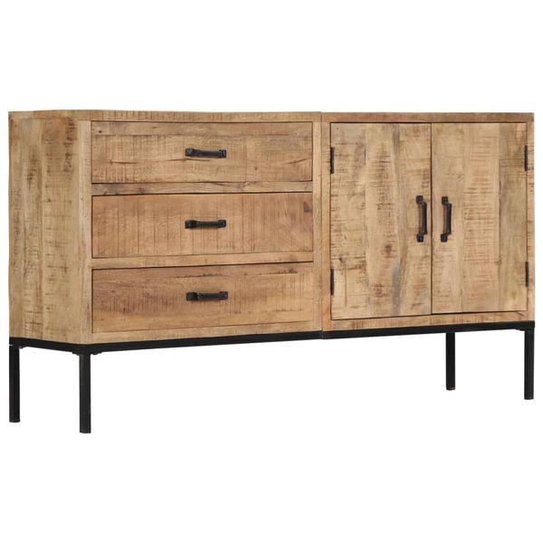 vidaXL Sideboard Natural Wood Solid Mango Wood Medium Sideboard