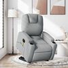 vidaXL Electric Stand Up Massage Recliner Chair Light grey